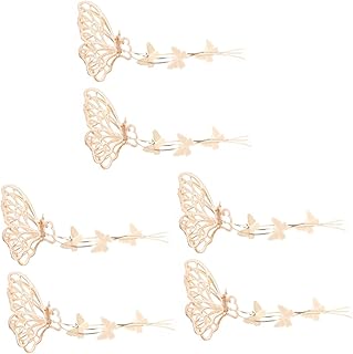 FOMIYES 6pcs Dangle Tassel Butterflies Hair Clips for Women Metal Hair Jaw Clips for Parties Ceremonies and Daily Wear Your Elegant Look