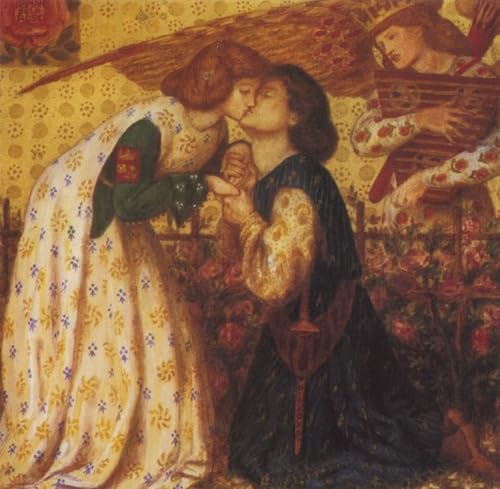 Tableau vintage Roman de la Rose Dante Gabriel Rossetti | Finissez-en avec les murs blancs 60x90
