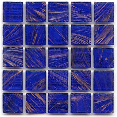 3 4  Mosaic Tile - P 42 Cobalt - 1 lb Bag Hakatai Brand Glass Tile