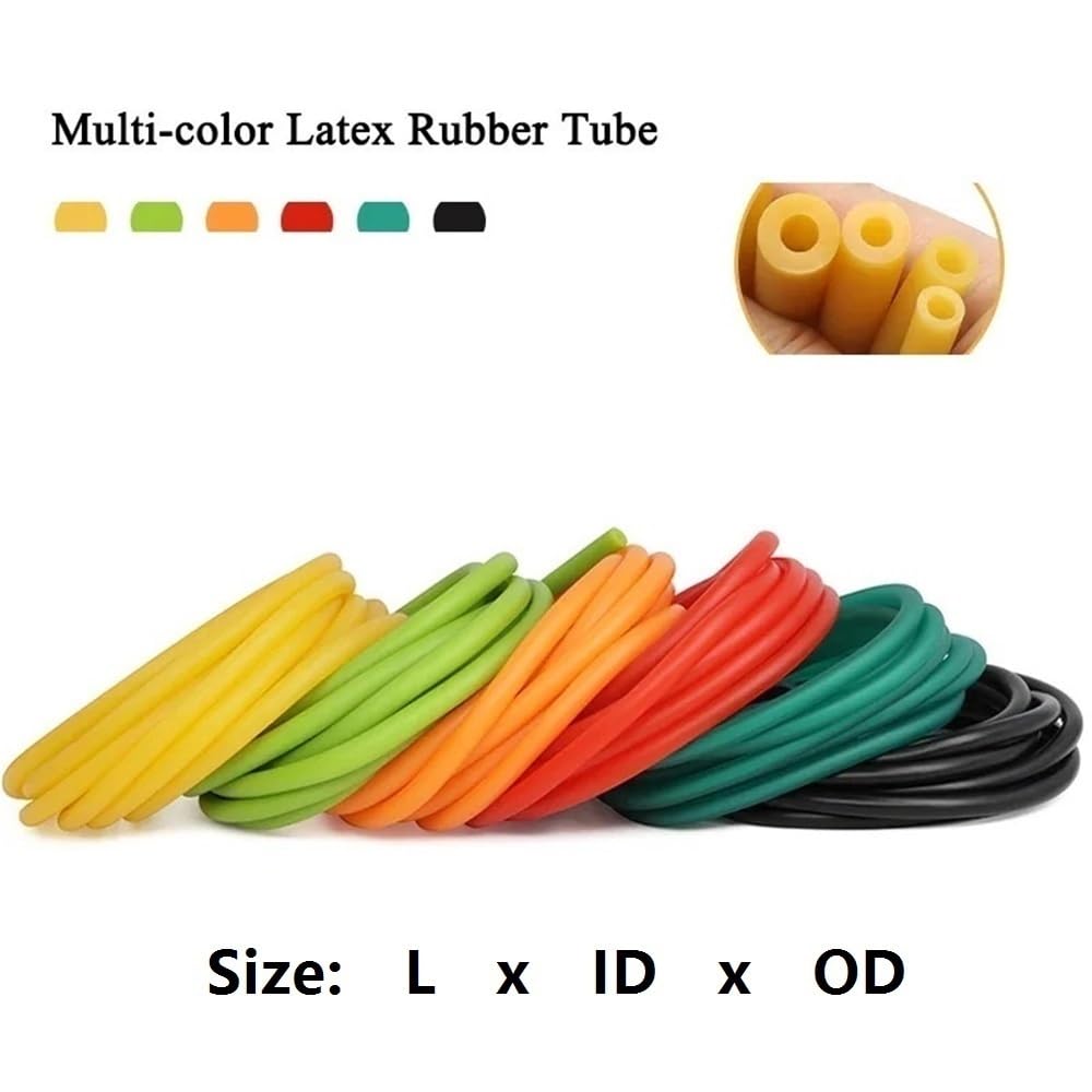 Hochdruckbeständiger Latexgummischlauch – 1 m, 5 m, 10 m – flexible, langlebige, UV- und kältebeständige Schläuche(Dark green,5mx3mmx6mm)