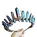 Produktbild Goneryisour Vintage Hexe Tiara  Faux Raw Kristall Stirnband  Legierung Mond Engel Aura Krone Haar Hoop Zubehör