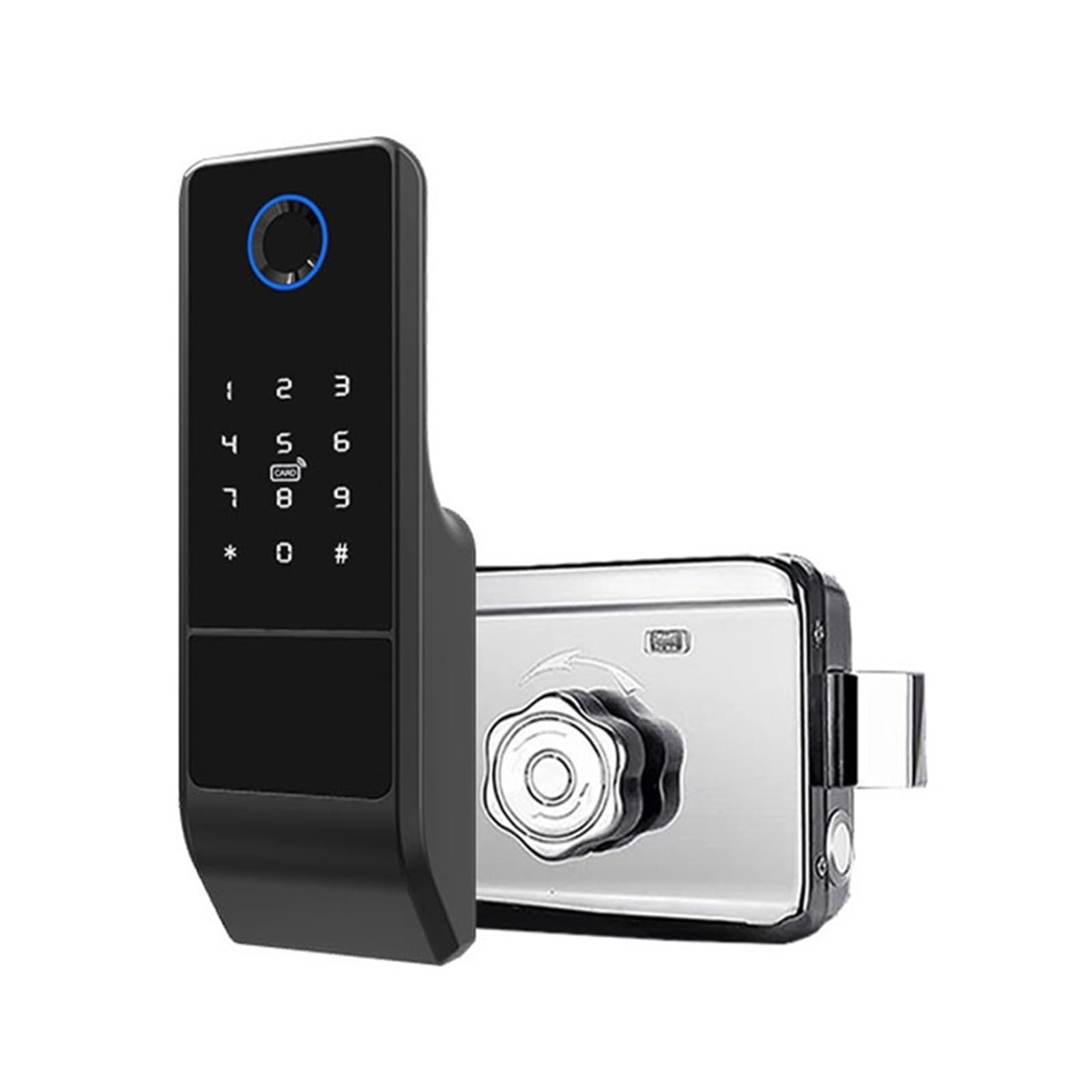 Serrure de porte intelligente extérieure TTLock avec empreinte et code pour jardin