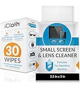 iCloth Eyeglass Cleaning Wipes: Easy and Fast Lens Cleaning and Screen Cleaning Wipes for Reliabl...