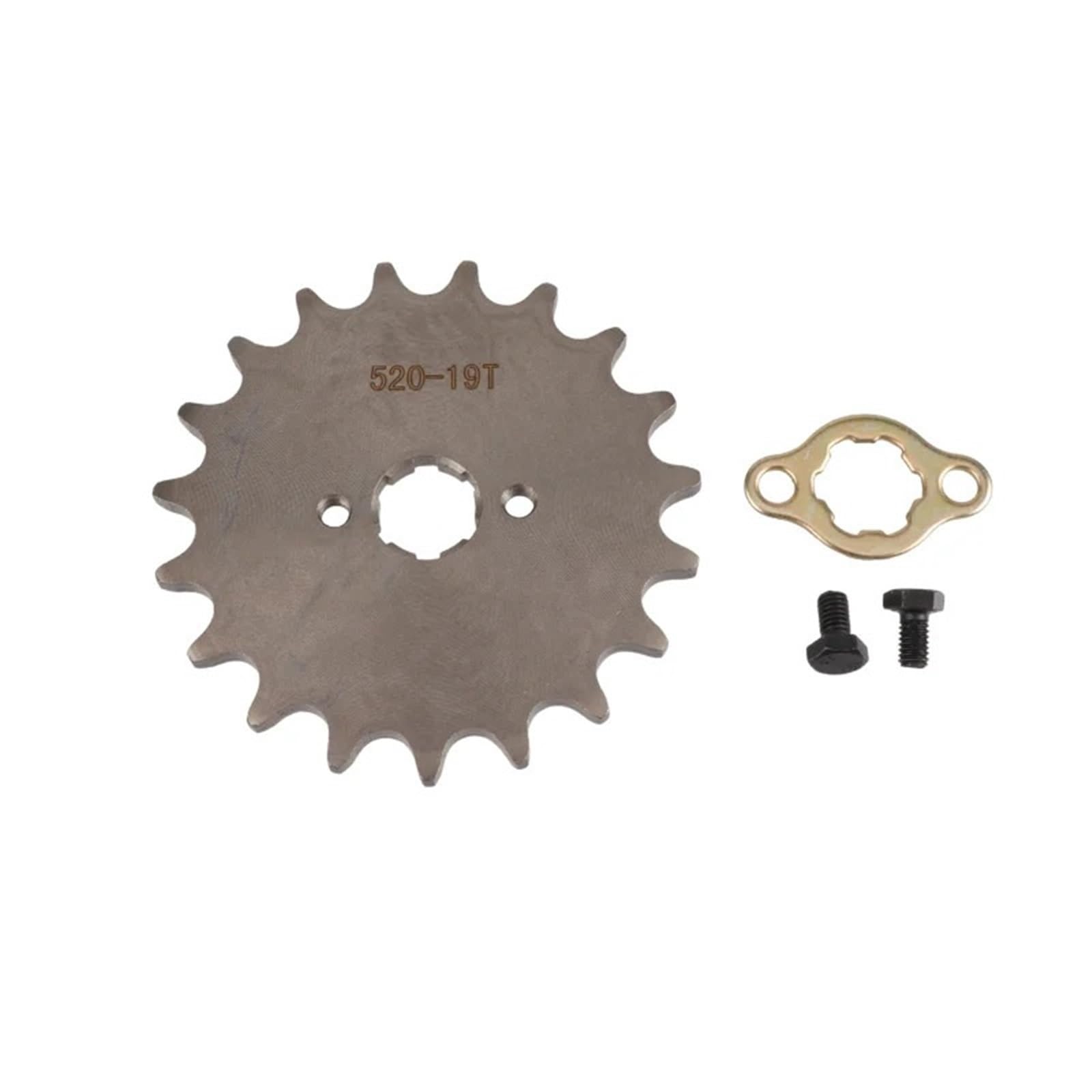 EJUOYO Chain Sprocket 520-20mm 10T 11T 12T 13T 14T 15T 16T 18T 19T 20T 21T 22T Tooth Front Engine Sprocket Chain(520-20MM-19T)