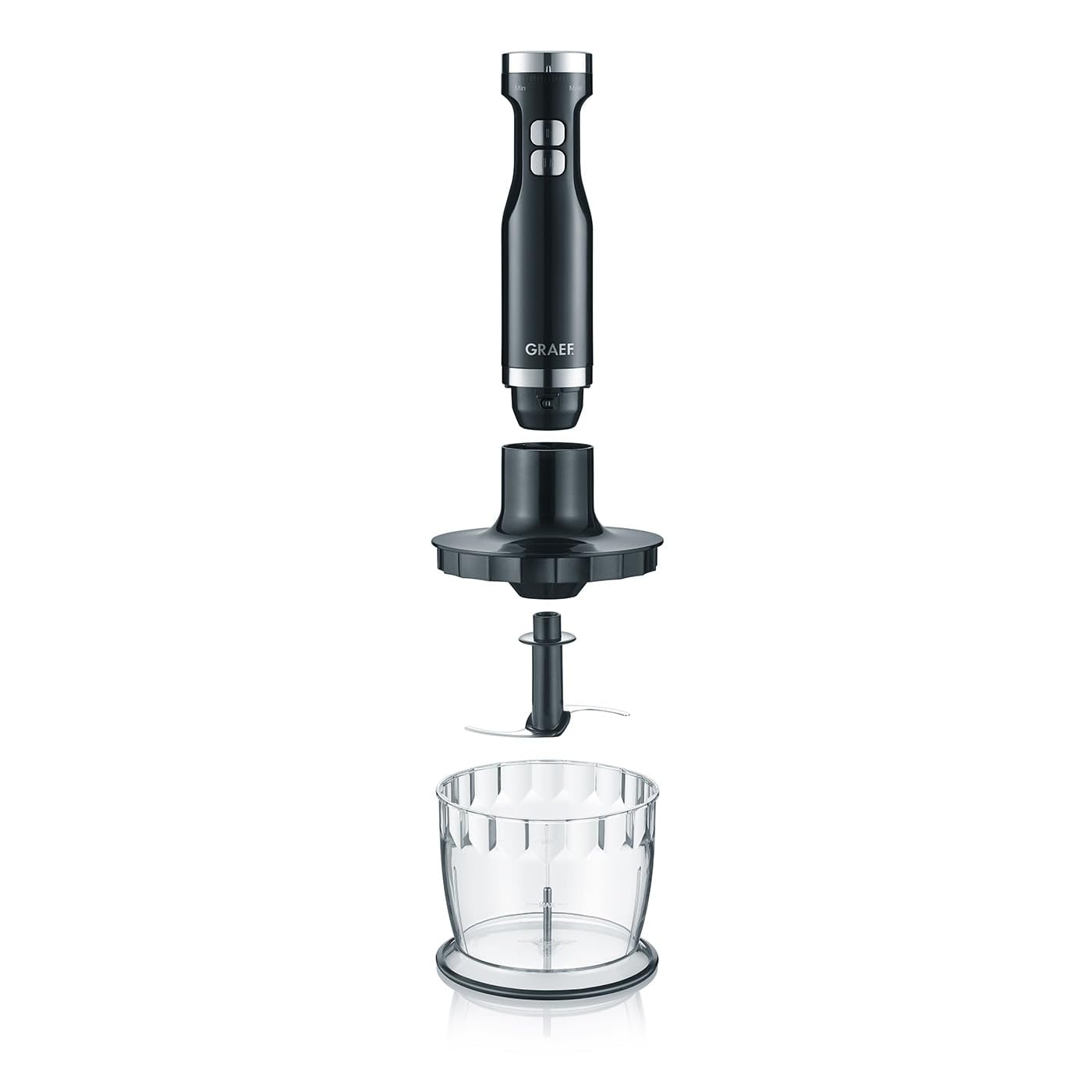 Graef HB502EU blender ręczny 800 W, końcówka trzepaczki, funkcja turbo, kolor czarny