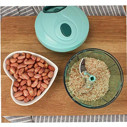 Angoter Pull String Manual Food Processor Hand Held Vegetable Chopper Mincer Blender for Fruits Vegetables Nuts Onions Garlics Salad Second Image