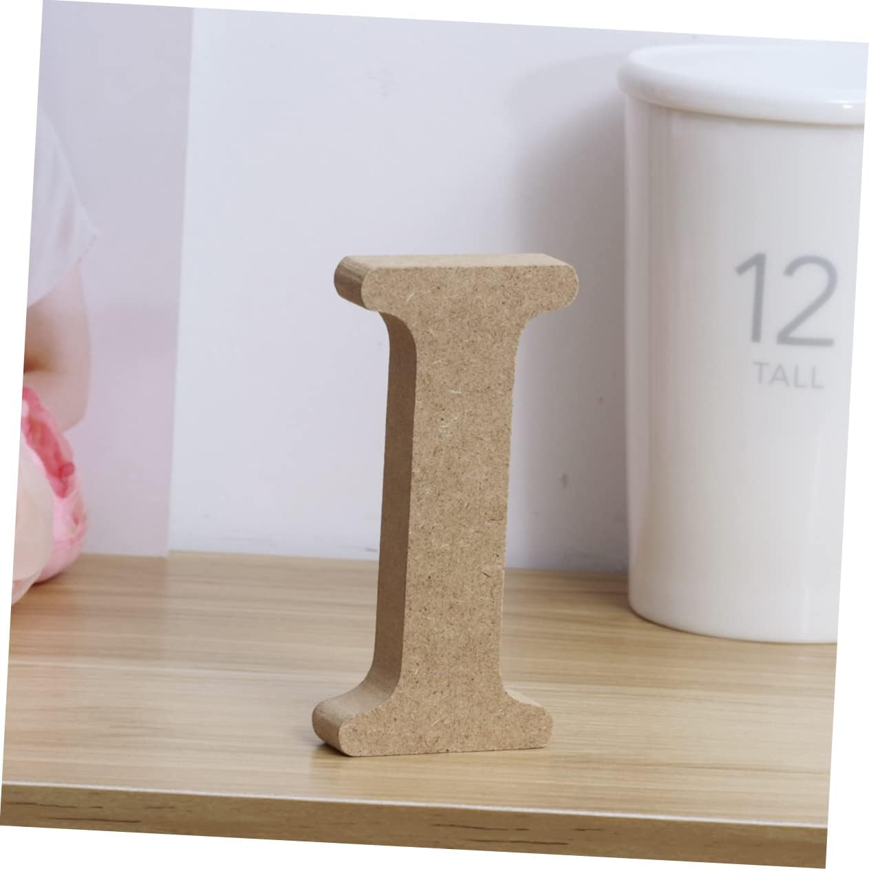 Charcuterie Letter 'i' Wooden Alphabet Letter Craft Decor for Home Garden Wedding