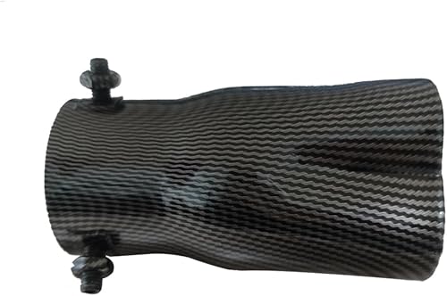 Miniatura 7 de OtpOutopa Punta de escape de automóvil de 2.5 pulgadas, entrada universal, modificación del tubo de escape de automóvil, tubo trasero de garganta,