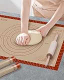 Silicone Baking Mat, 24' x 16' Baking Mat, Pastry Rolling...
