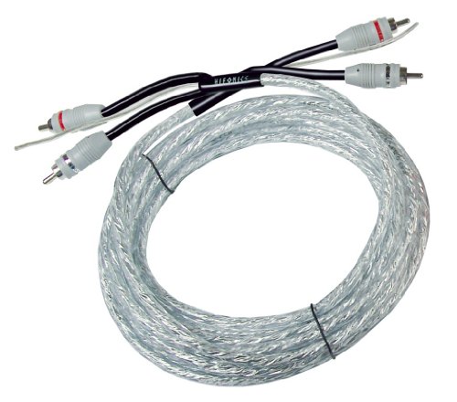 Hifonics HF5-RCA Audio Cinchkabel 5m (transparent silber)