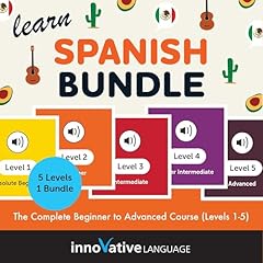 Learn Spanish Bundle: The Complete Beginner to Advanced Course (Levels 1-5) Titelbild