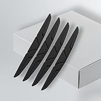 Vista 8 de 4 protectores de silicona para el borde de la puerta del automóvil, protector de manija de puerta de automóvil, espejo retrovisor lateral Negro