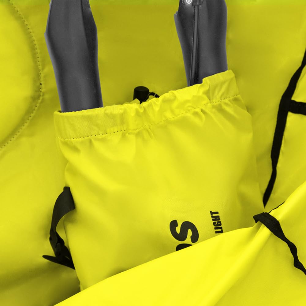 TRAINBag Light de Buds-Sports - Housse Vélo et VTT Spécial Train Europe - Standard SNCF 130x90 cm - Pour Voyager Avec Votre Vélo Ou VTT - Idéal Bikepacking et Cyclotourisme (Jaune)