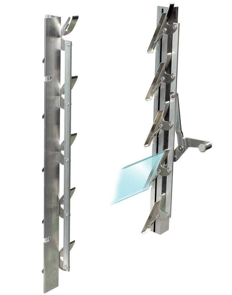 MacGreen® Lamellenfenster für Gewächshäuser ( für Scheibenbreite bis 71 cm )