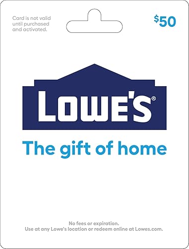 Lowe's Physical Gift Card - $50