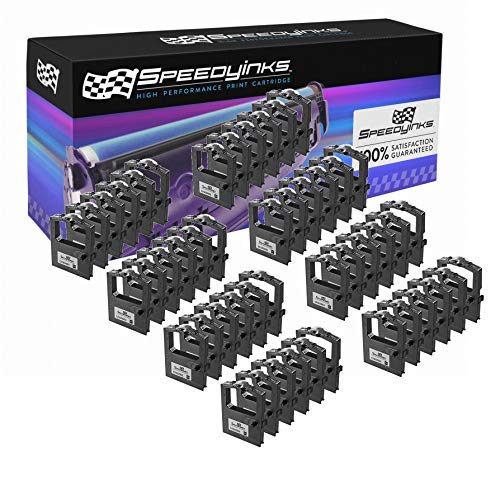 SPEEDYINKS Compatible Printer Ribbon Cartridge Replacements for Okidata 52102001 (Black, 8X 6-Packs for 48 Ribbons Total) Compatible with The Following Okidata Printer Model Microline 120