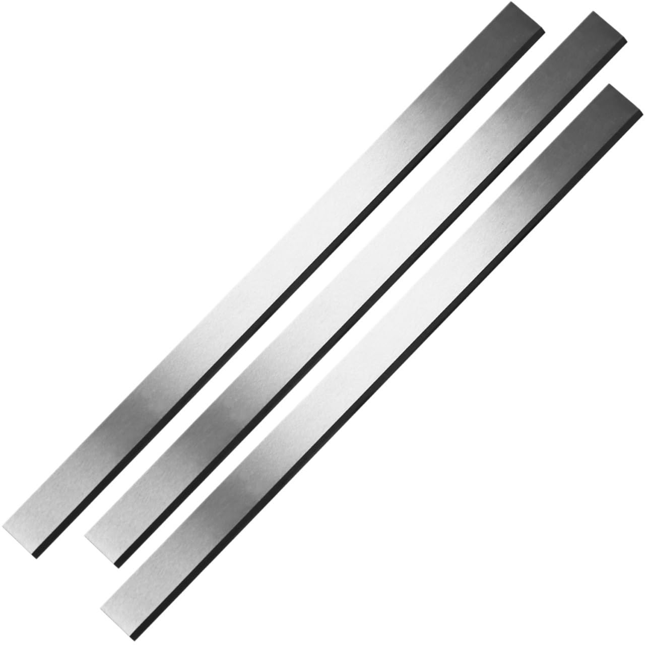Cuchillas cepilladoras HSS de 382 × 20 × 3 mm, cuchillas cepilladoras eléctricas reafilables for cepilladora de espesor de carpintería, juego de 3 piezas