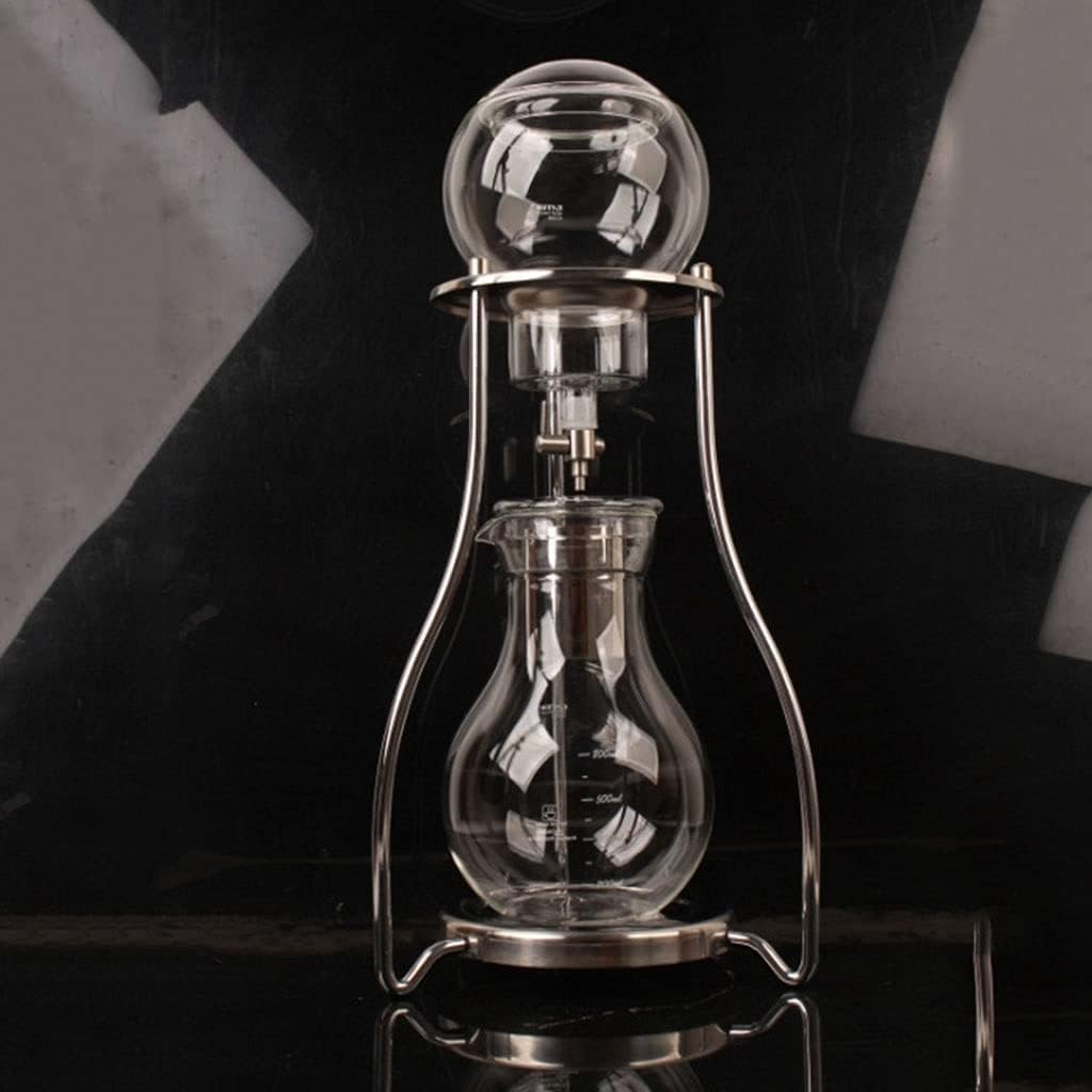 Beverage Equipment Modern Cold Brew Coffee Maker, 600ML/20.3OZ Iced Drip Coffee Maker with Stainless Steel Filter, Borosilicate Glass Coffee Maker Siphon Coffee Maker