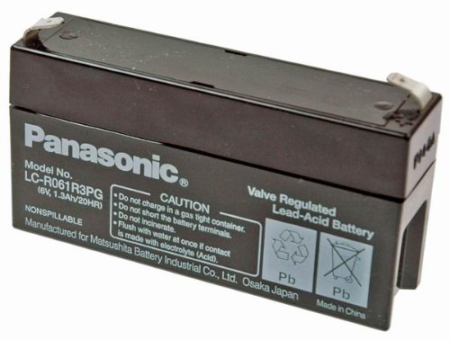 Preisvergleich Produktbild Panasonic Blei-Akku 6V / 1,3Ah LC-R061R3PG, 6V, 1300mAh, Pb