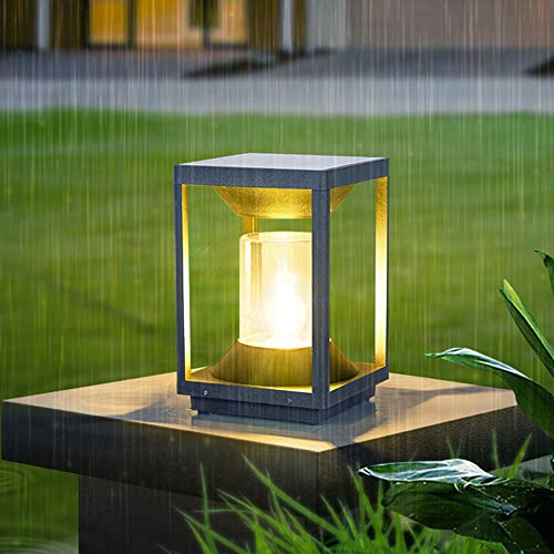 Lampe frontale à colonne chinoise moderne pour l'éclairage de paysage extérieur