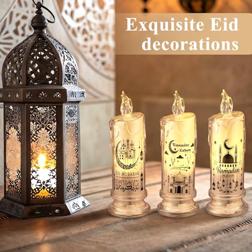 63% Off VIHOSE Ramadan LED Flameless Candles - Eid Decor