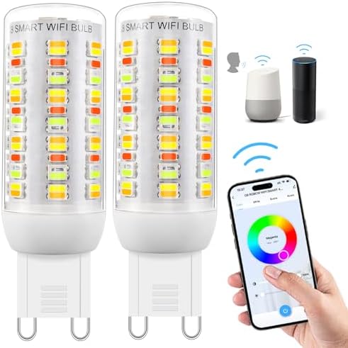 Lampadine LED G9 Smart Wi-Fi - Dimerabili E A Colore Regolabile Con App E Alexa