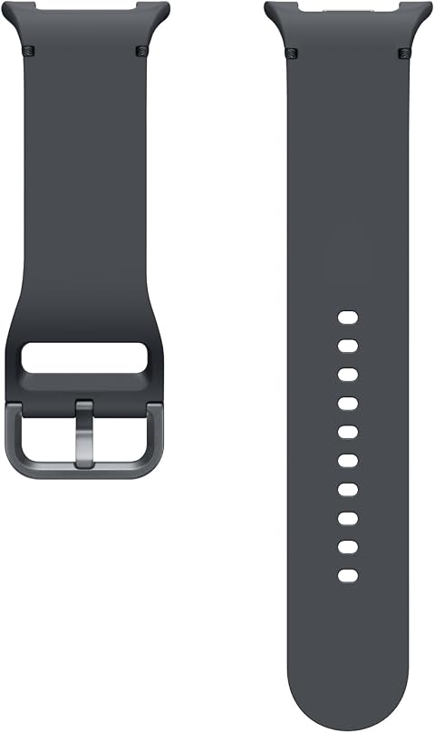 Samsung Sport Band Cinturino sportivo in gomma (M/L) per Galaxy Watch8 | Watch8 Classic, Graphite