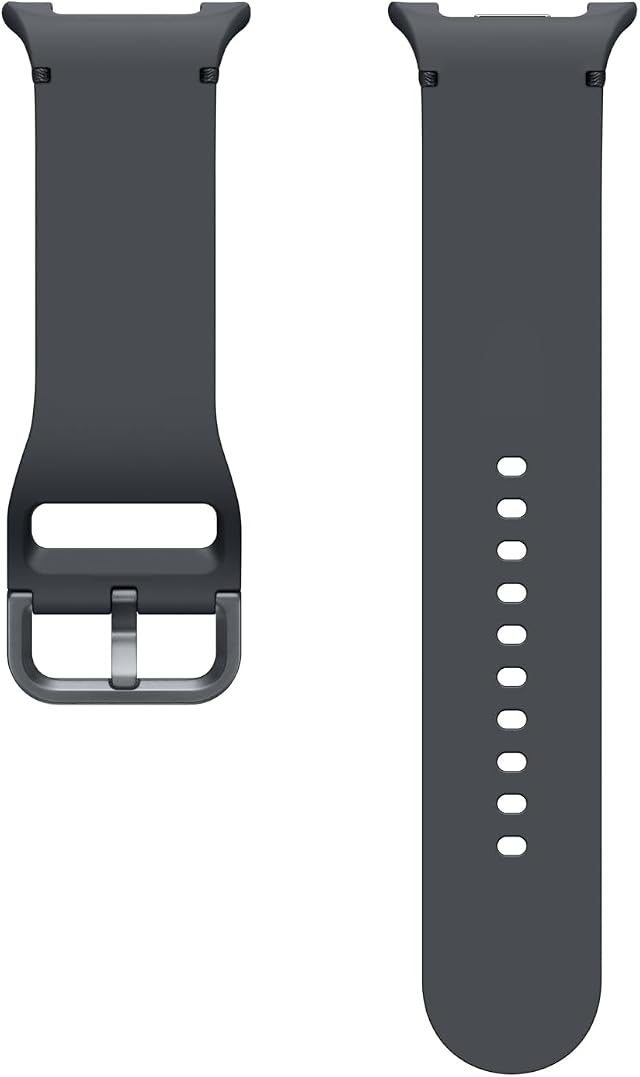 Samsung Sport Band Cinturino sportivo in gomma (M/L) per Galaxy Watch8 | Watch8 Classic, Graphite | Cinturino Sportivo in Gomma, Vestibilità Stabile, Aggancio rapido