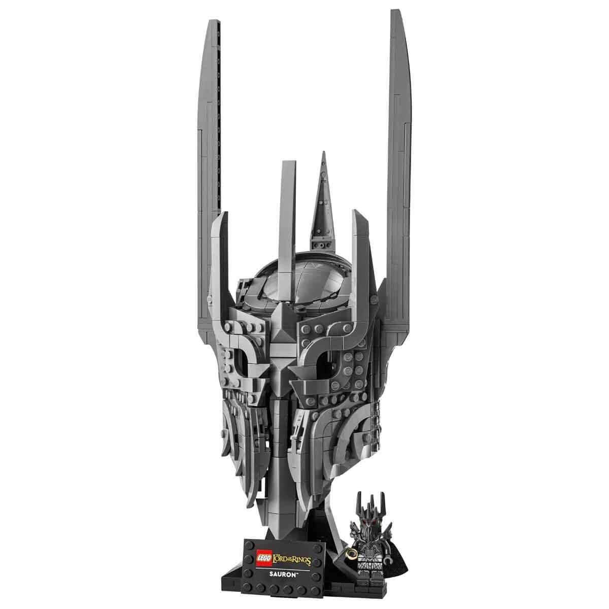 LEGO Icons El Señor de los Anillos: Casco de Sauron - Kit de Maquetas para Adultos - Minifigura Coleccionable y Anillo Único - Regalo para Hombres y Mujeres Fans de la Saga de Películas - 11373