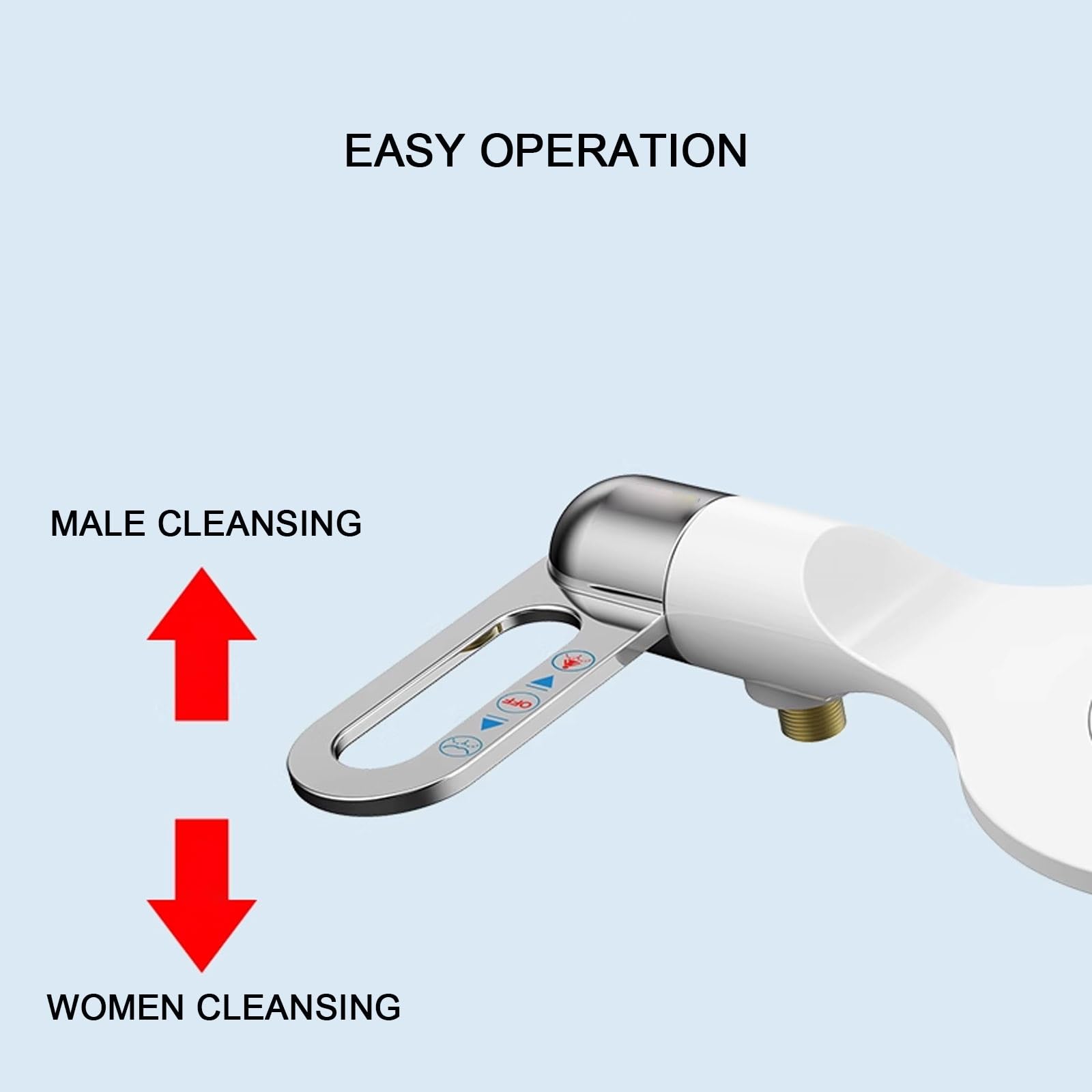 NonElectric Bidet Toaleta Attacent Japońska Sle Chowana Dysza WiDual Jet Kąty do Czyszczenia Z Przodu i Tyłu Higieniczne Modernizacja Łazienki
