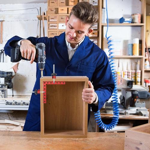 Comfylichi Corner Clamp for Woodworking, 90 Degree Clamp with Box, Right Angle Clamp Woodworking Tools, 4 Pack 5.5" x 5.5"Aluminum Alloy Positioning Clamping Squares for Picture Frames Cabinets by Comfylichi - Image 5