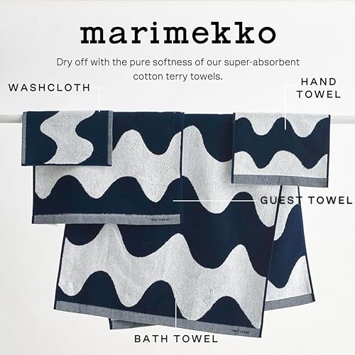 Toalla de baño de rizo de algodón Marimekko Lokki exclusiva 7