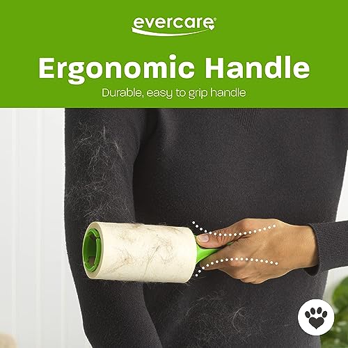 Image of Evercare All Purpose Pet Hair Lint Roller with 2 Refills,180 Sheets -Reusable Sticky Roller for Pet Hair,Cat & Dog Hair Remover,Lint Remover,Pet Hair Remover for Furniture,Clothing & Cars (Pack of 6)