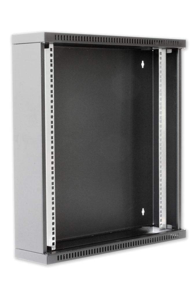 Techly Professional 027965 Armadio Rack 19" Flat a Muro p.15cm 12 unità Sezione Unica Nero Nero