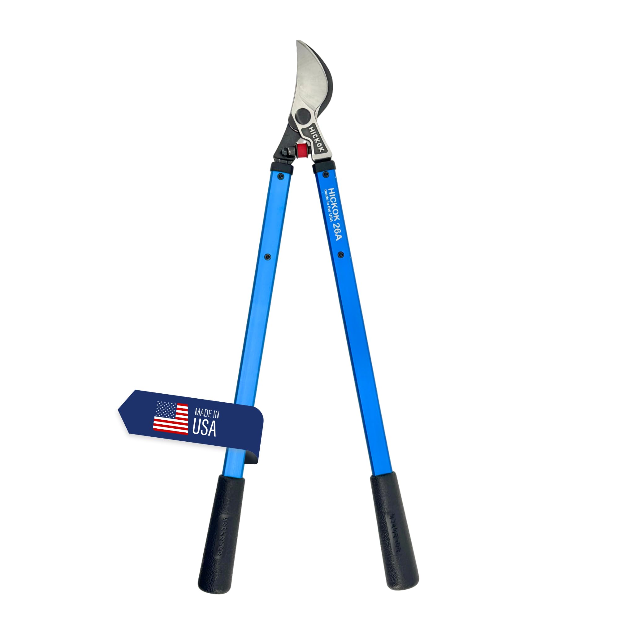 Hickok Heavy Duty Loppers for Tree Trimming – 26" Branch Cutter & Pruning Shears with Long Handle | Lightweight Aluminum Tree Trimmer | Professional-Grade Pruner Made in USA
