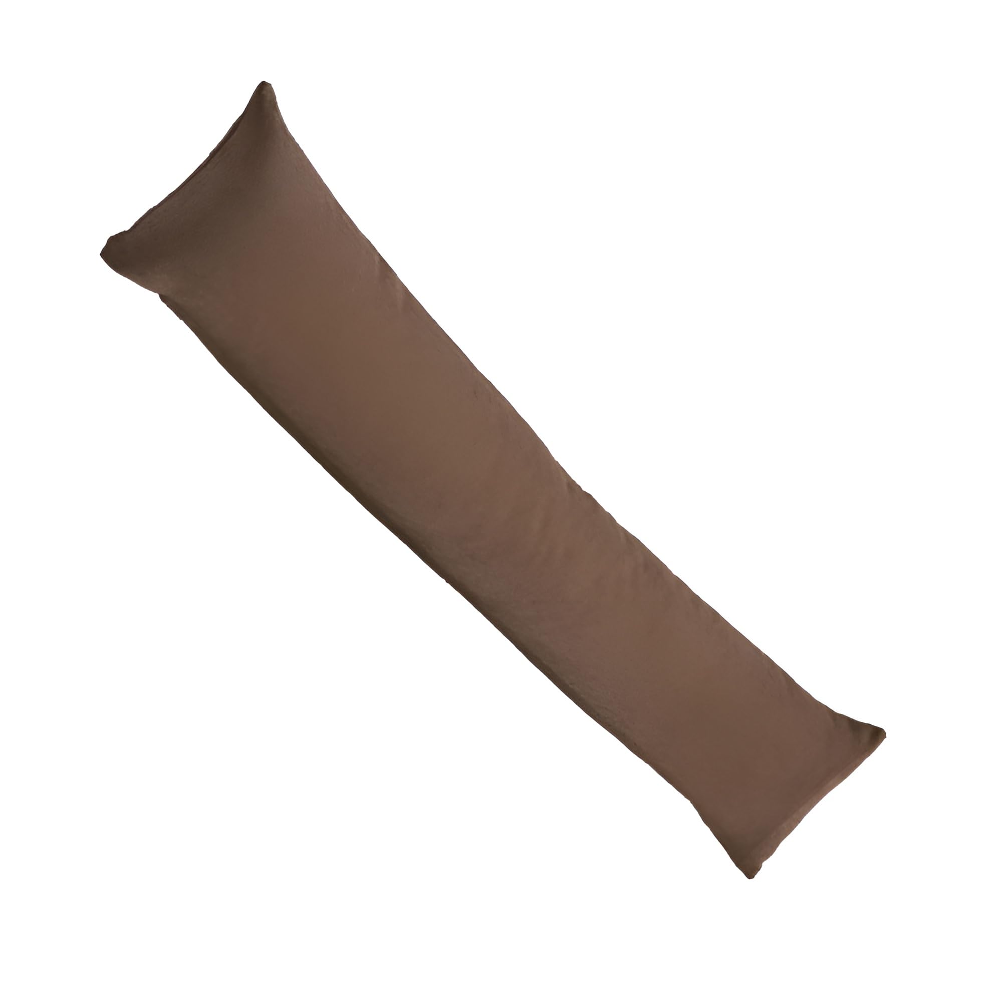 Nod off Plain Fabric Draft Excluder for Doors, Decorative Door or Window Draft Guard – Energy Saver (Brown, Set of 1)