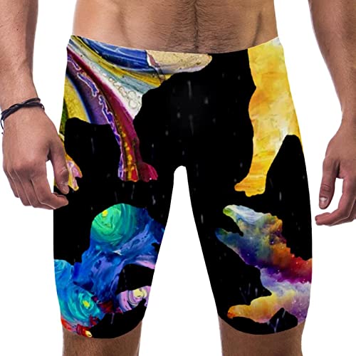 Maillot de bain de compétition dinosaure endurance XXXL multicolore