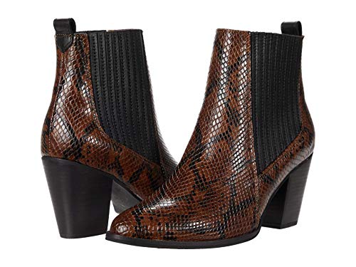 Clarks Womens West Lo Leather Embossed Ankle Boots