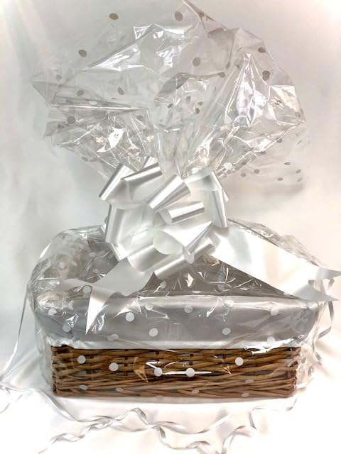 Make Your Own Hamper Kit, Rectangle Willow Basket which includes Bow ...