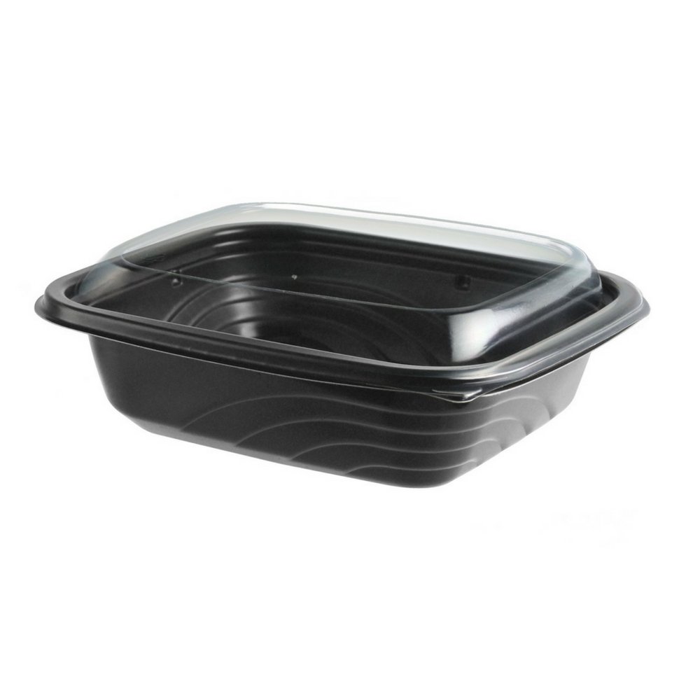 PP Microwaveable Container w/ PET Dome Lid by Anchor – 16.0 ounces, Polypropylene, Model CDM616/LC600
