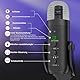 zealsound USB Mikrofon, 2.4GHz Drahtloses Mikrofon für iPhone Handy Android, Schnurloses Kondensator Desktop Microphone mit Rauschunterdrückung,Stum, für Podcast,ASMR,Gaming, aufnahmen, k66 kabellose