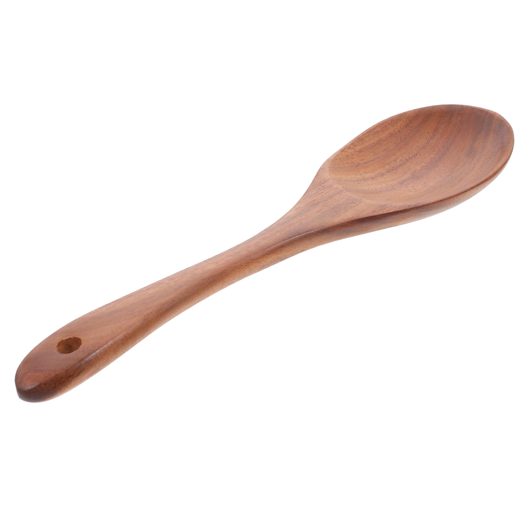 STOBAZA Sturdy Wooden Salad Spoon Food Serving Spoon Comfortable Grip for Kitchen Cafe