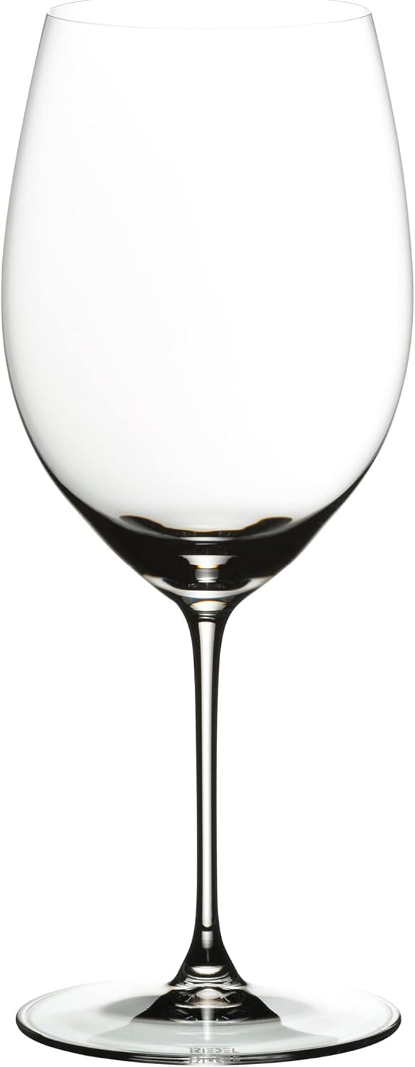 Riedel Personalized Veritas Cabernet/Merlot Wine Glasses, Set of 2 Custom Engraved 22.046 Crystal Wine Glasses for Bordeaux, Cabernet, St. Emilion, Gift for Wine Lovers