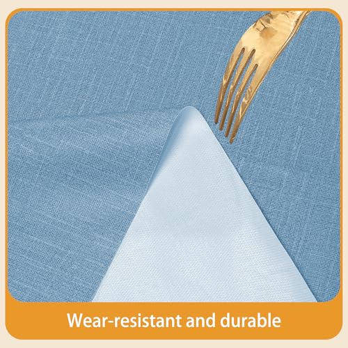 Nappe de maison et restaurant bleu ciel 120 x 200 cm imperméable - 6