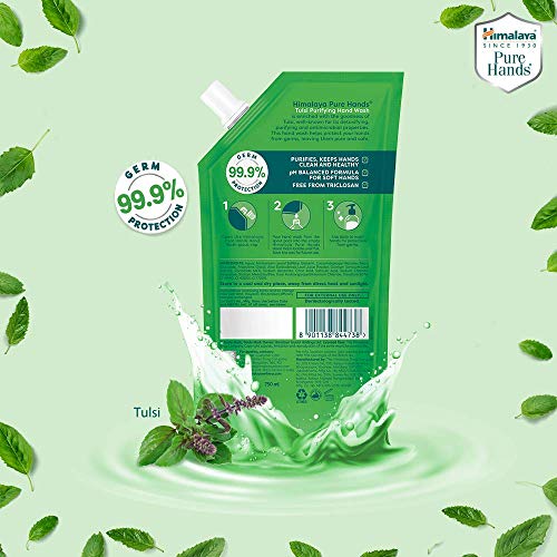 Himalaya Pure Hands | Purifying Tulsi Hand Wash Refill - 750 ml | 99.9% Germ Protection - Image 6