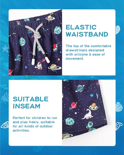 Image of SURF CUZ Boys Swim Trunks Toddler Swim Shorts UPF 50+ Bathing Suit for Boy Swimsuit Quick Dry Mesh Beach Boardshorts Swimwear