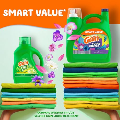 Save 25% on Gain Odor Defense Laundry Detergent, 107 Loads