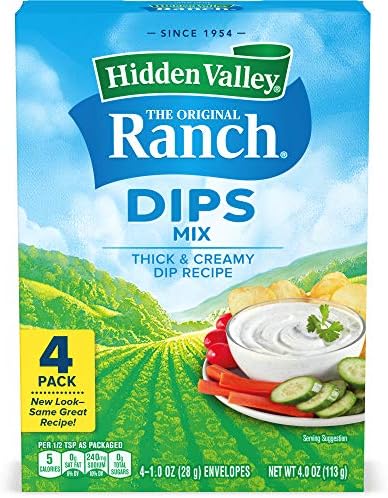 Hidden Valley The Original Ranch Dips Mix 4 Envelopes 113g