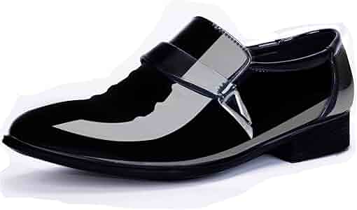 【デッドストック】Patent Leather Shoes size 101/2 Buy Black High-Shine Square Toe Derby Shoes from Next USA