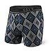 Saxx Men's 3six Five Boxer Underwears,Medium,Black Night Trax
